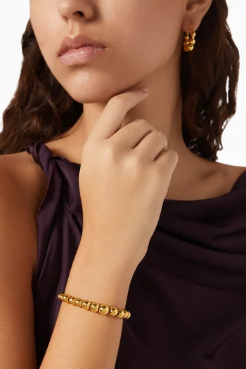 سوار كارول فضة مطلية ذهب عيار 18