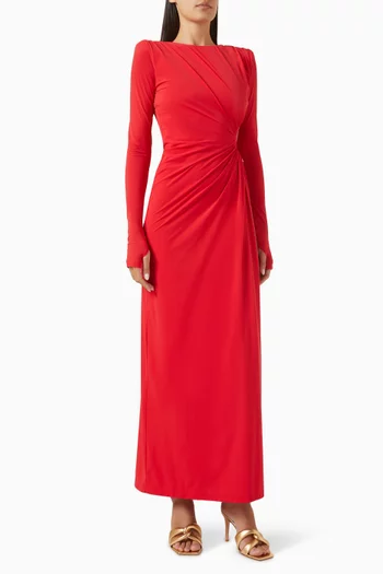 Octavia Cut-out Maxi Dress in Jersey
