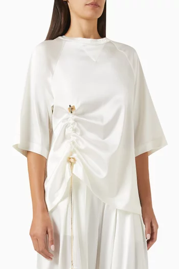 Sophia Jewel Top in Acetate Blend