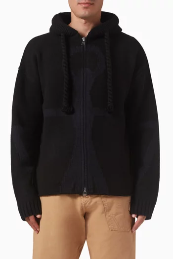 Anchor Logo Hoodie in Wool