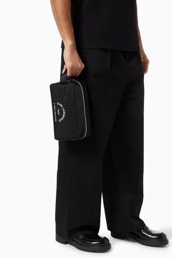 Logo-print Wash Bag in Nylon