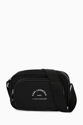 Logo-print Crossbody Bag in Nylon