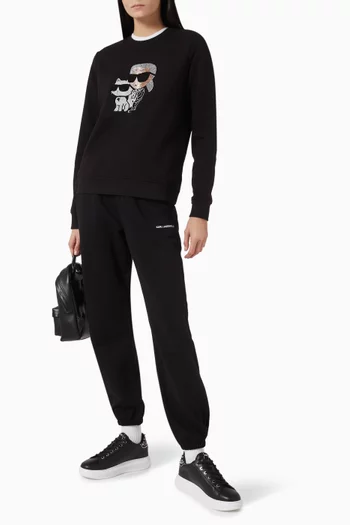 Peak-a-Boo Sweatpants in Organic-cotton