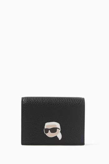 Small Ikon Wallet in Pebbled Eco-leather