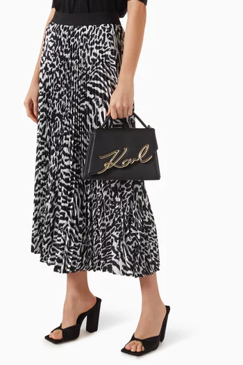 K/Signature 2.0 Crossbody Bag in Leather