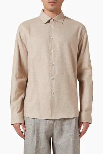 Shirt in Cotton Flannel
