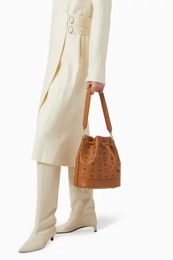 Medium Dessau Drawstring Bag in Visetos Monogram Canvas