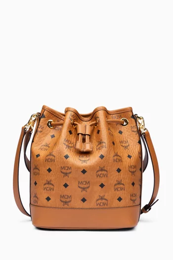 Medium Dessau Drawstring Bag in Visetos Monogram Canvas