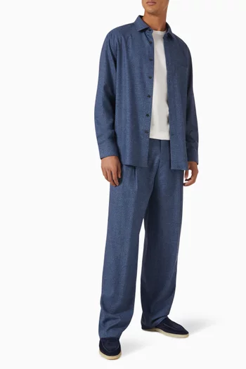 Wide-leg Pants in Drago Wool
