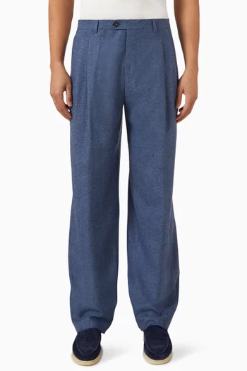 Wide-leg Pants in Drago Wool