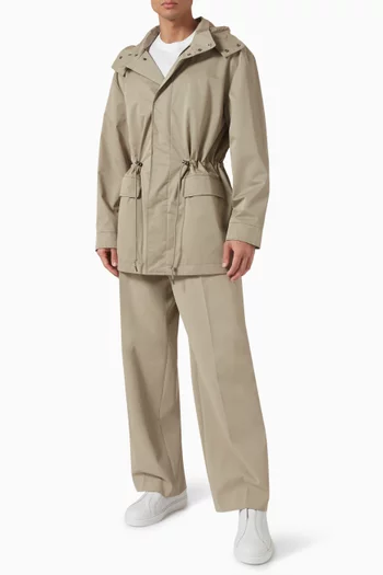 Parka Jacket in Cotton Twill