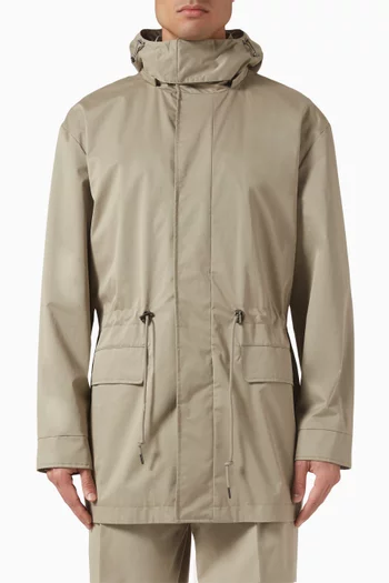 Parka Jacket in Cotton Twill