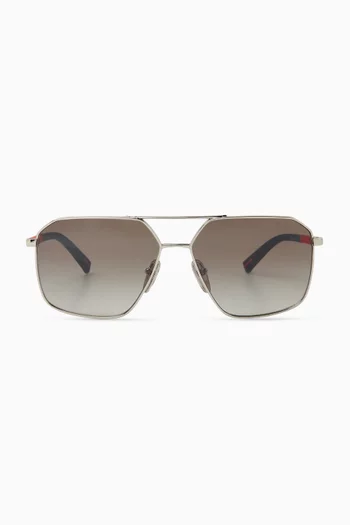 Aviator Sunglasses in Metal