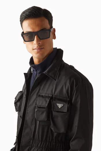 Rectangle Sunglasses in Acetate