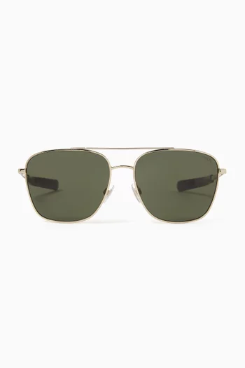 PH D-frame Sunglasses in Metal