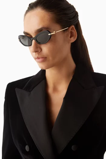 Butterfly Sunglasses in Acetate & Metal