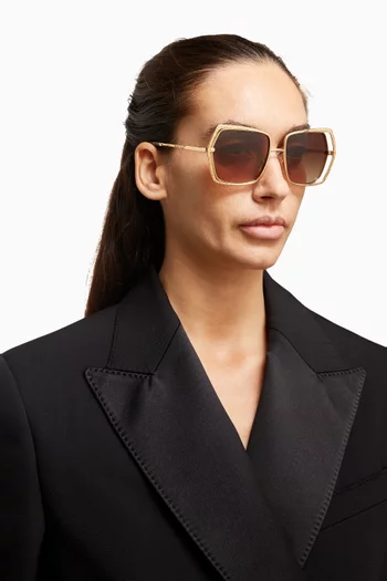 Butterfly Sunglasses in Metal