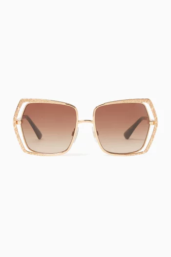 Butterfly Sunglasses in Metal