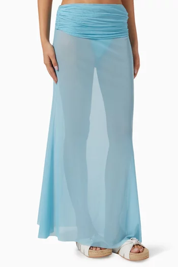 Ayla Maxi Skirt in Mesh