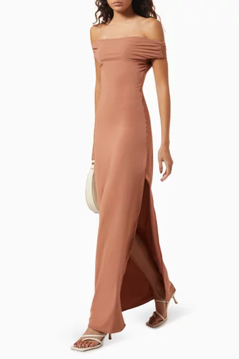 Nixi Maxi Dress in Stretch-nylon