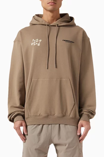 247 Future Terrains Oversized Hoodie in Cotton