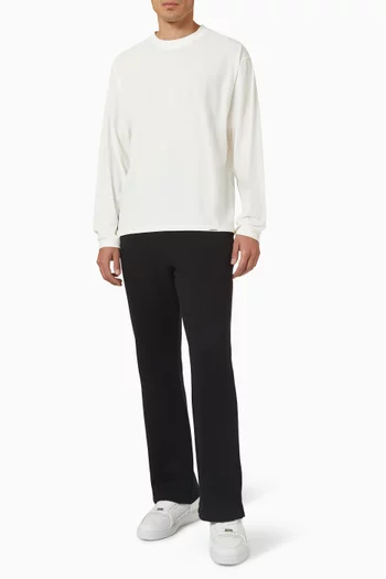 Initial Long-sleeve T-Shirt in Cotton Jersey