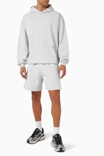 Initial Oversized Hoodie in Cotton Jersey