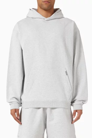 Initial Oversized Hoodie in Cotton Jersey
