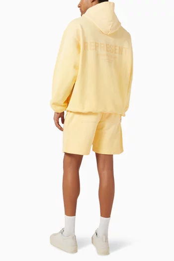 Oversized Owners Club Script Hoodie in Cotton
