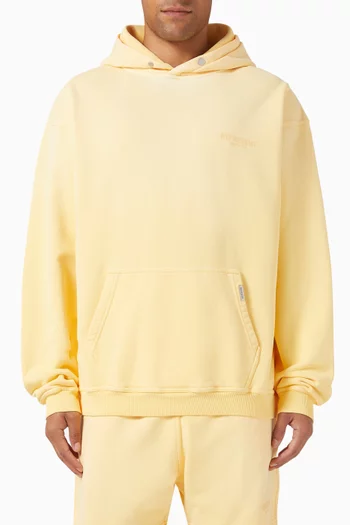Oversized Owners Club Script Hoodie in Cotton