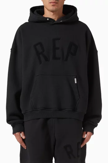 Rep Applique Hoodie in Cotton
