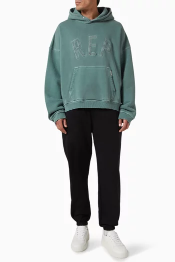 Rep Applique Hoodie in Cotton