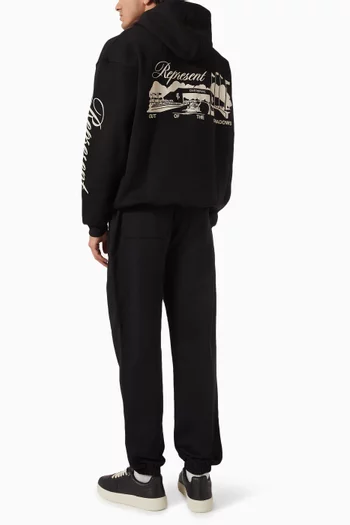 Raceway Hoodie in Cotton Jersey