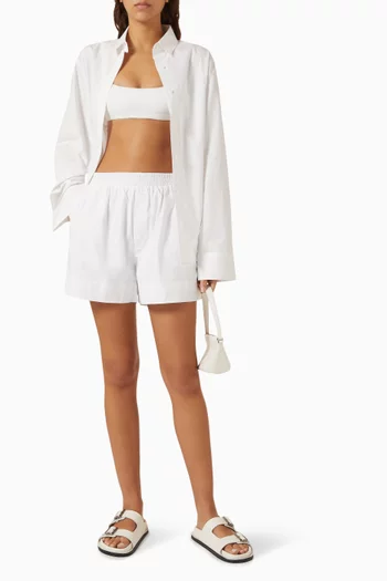 Wide-sleeve Shirt in Cotton