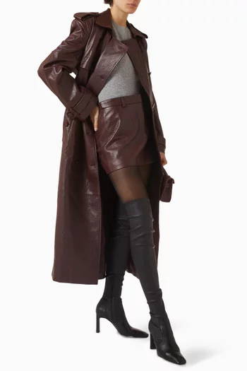 Mini Skirt in Lambskin Leather