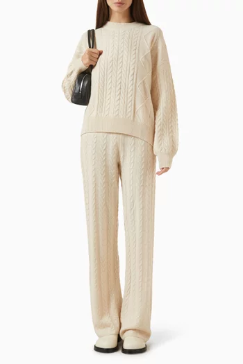 Cable-knit Sweater in Cashmere