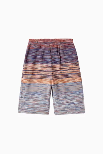 Flame-print Shorts in Cotton