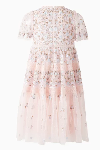 فستان جارلاند مزين بأشرطة