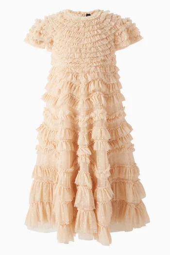 Wild Rose Ruffle Dress