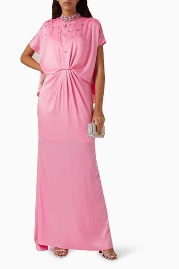 Crystal-embellished Maxi Dress