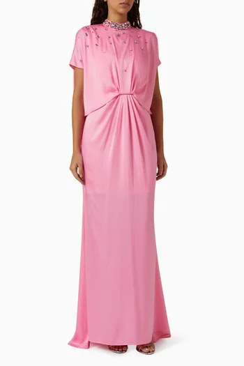 Crystal-embellished Maxi Dress