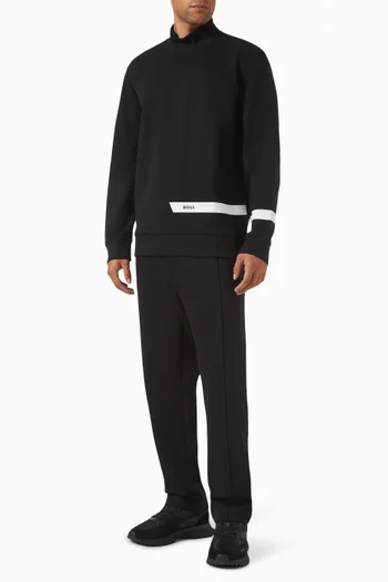 Logo Sweatshirt in Stretch Cotton