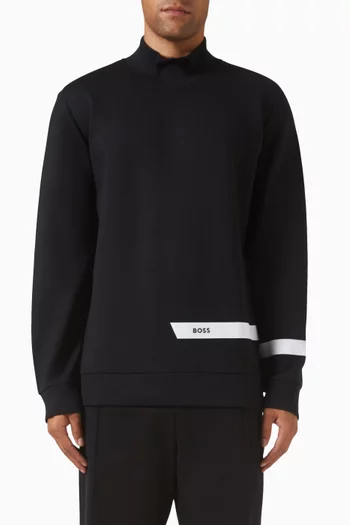 Logo Sweatshirt in Stretch Cotton
