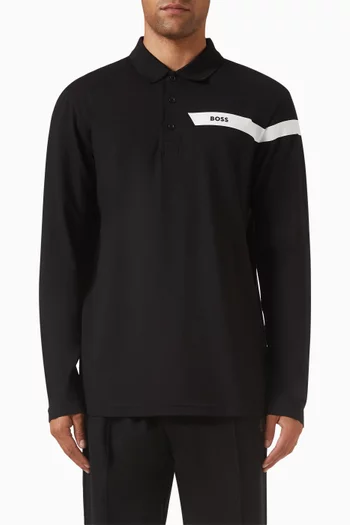 Active Polo Shirt in Cotton-blend