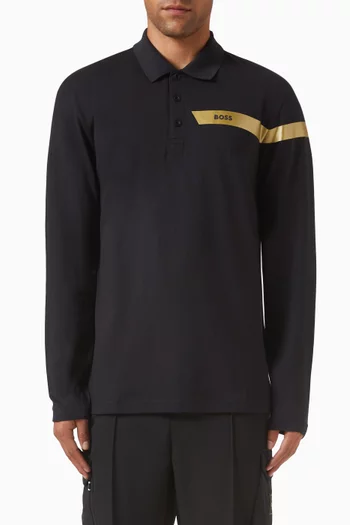Active Polo Shirt in Cotton-blend