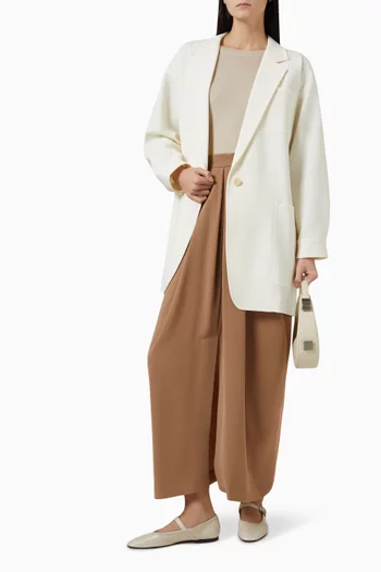 Orlaya Oversized Jacket in Stretch-wool Canvas