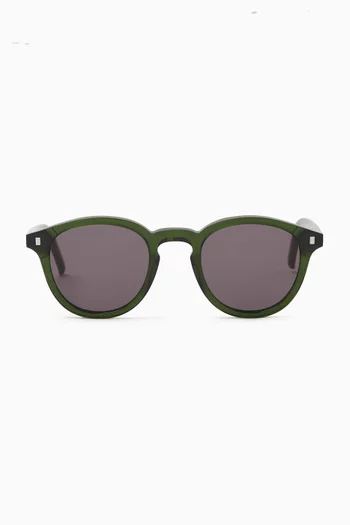 Nelson Round Sunglasses in Bio-acetate