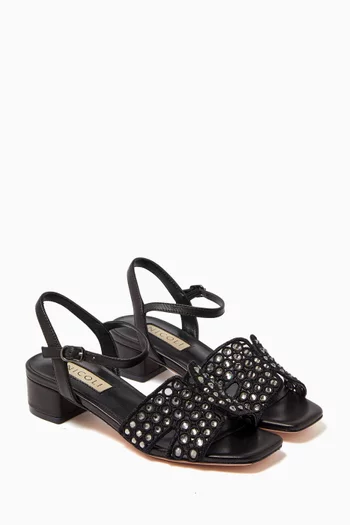 Alicen 30 Crystal-embellished Sandals
