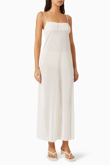 Fairy Semi-sheer Maxi Dress in Mesh