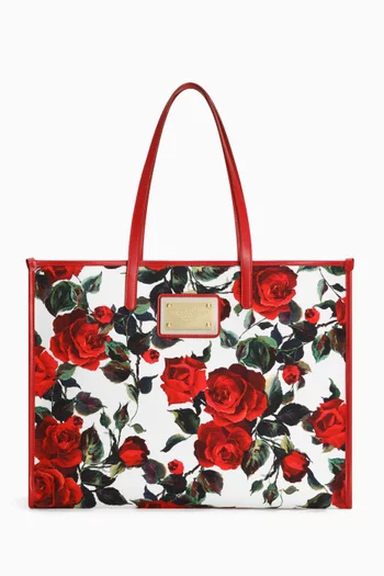 Large Daily Tote Bag in Floral Canvas